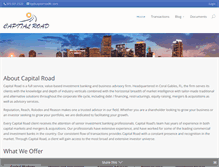 Tablet Screenshot of capitalroadllc.com